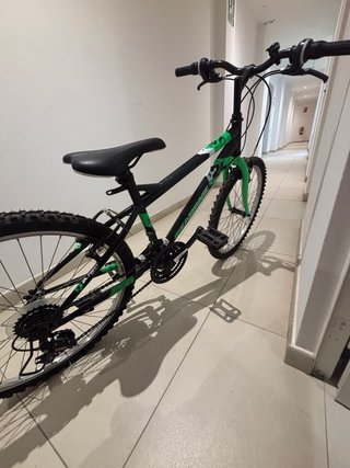 Bicicleta Montaña Denbike 24 Verde/Negra