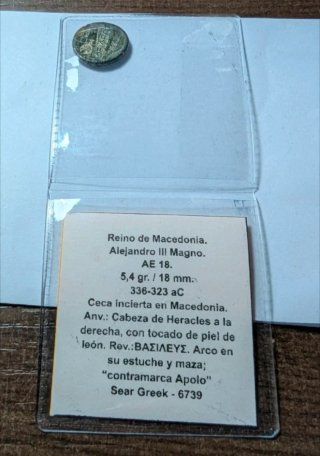 Moneda griega Alejandro Magno 336-323 a.C.