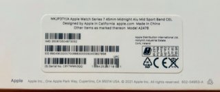 Apple Watch Nero/Argento Serie 7 45mm