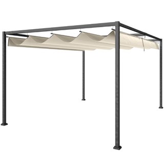 Pérgola Gazebo de Exterior 3x2 m con Techo Retráct