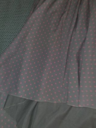 Vestido sin estrenar lunares rosa y beige