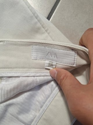 Pantaloni Zara Beige Fondo Ampio