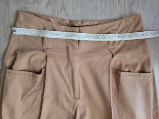 Pantalón Zara Beige Ancho