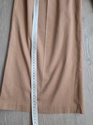Pantalón Zara Beige Ancho