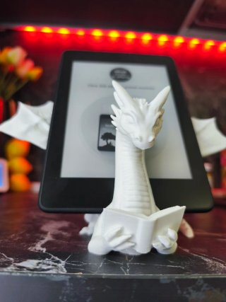 Supporto E-reader Drago Bianco