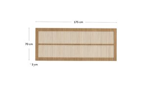 Cabecero Beyla de madera maciza de fresno para cama de hasta 160 cm FSC 100%. Ver detalles