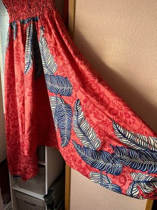 Pantalón harén seda estampado