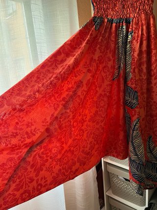 Pantalón harén seda estampado