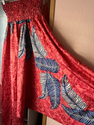 Pantalón harén seda estampado