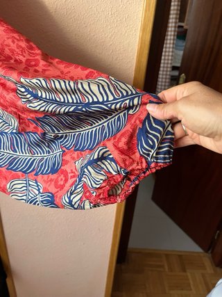 Pantalón harén seda estampado