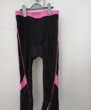 Culotte Ciclismo Mujer Negro y Rosa