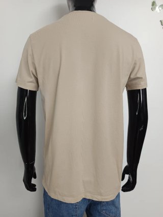 Camiseta Beige Estampada Bershka