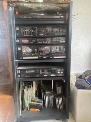 Set audio vintage Fisher completo con CD