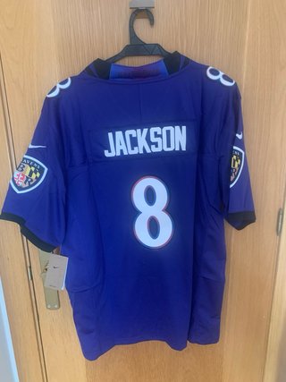 Camiseta NFL Lamar Jackson Baltimore Ravens #8