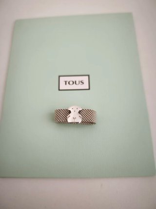 REBAJADO: Anillo Tous Oso Talla 10 Plata 925