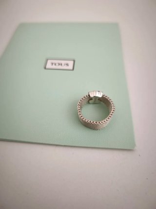 REBAJADO: Anillo Tous Oso Talla 10 Plata 925