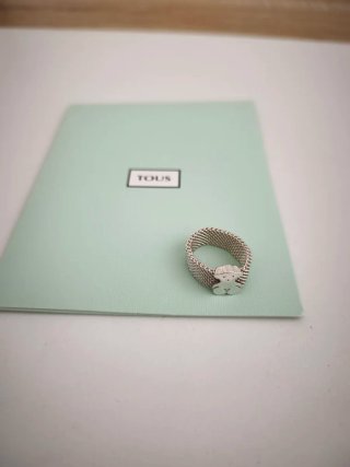 REBAJADO: Anillo Tous Oso Talla 10 Plata 925