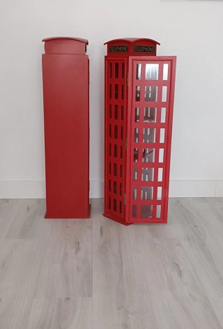 2 Cabinas Telefónicas Rojas para CD's