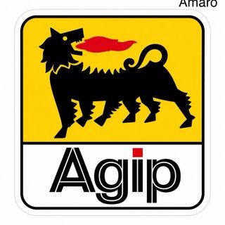 Autocolante Antigo/Vintage/Classico Óleo Agip para