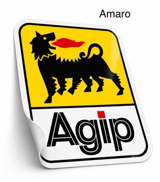 Autocolante Antigo/Vintage/Classico Óleo Agip para