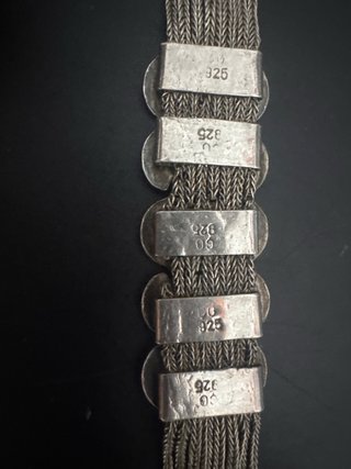 Pulsera Plata 925 Etrusca Años 70 mide 19,8