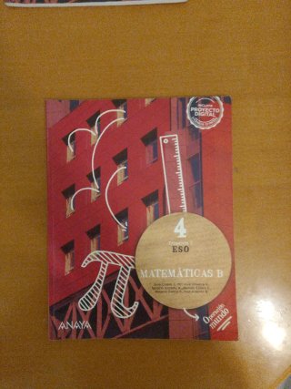 Lote Libros Matematicas B, 4°ESO