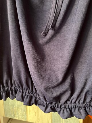 Blusa bohemia azul marino T. L