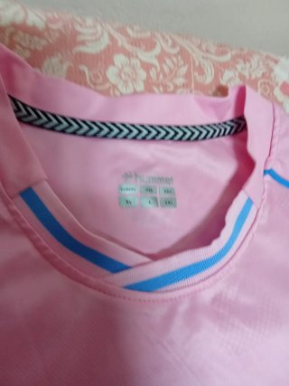 Camiseta deportiva Hummel rosa talla XL