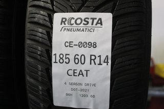 2 Gomme Usate 185 60 R14 CEAT 4 Stagioni
