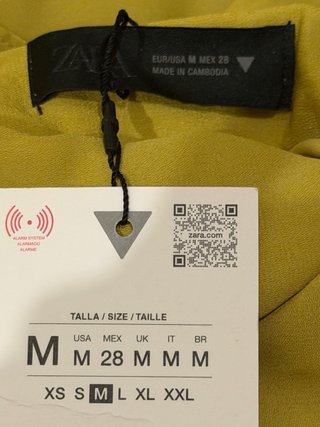 Falda larga fluida Zara nueva talla M
