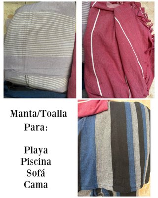 Manta/Toalla Rayas Playa Piscina Sofá Cama