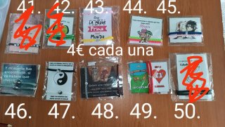 Pulseras con frases y abalorios