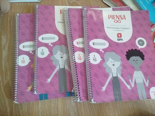 Libro piensa infinito matemáticas método Singapur
