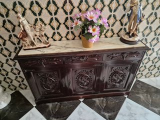Mesa de centro madera y cristal