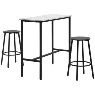 Juego de bar para 2 personas, 1 mesa con 2 taburet