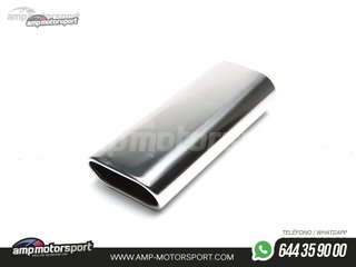 COLA DE ESCAPE OVALADA RECTA 70x140MM