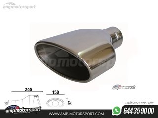 COLA DE ESCAPE TIPO RS4 LADO DERECHO
