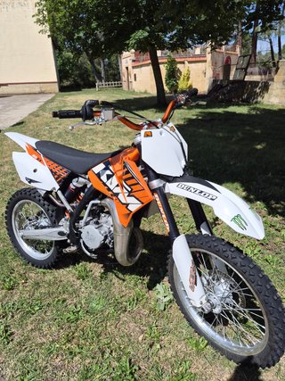KTM Motocross Naranja y Blanca