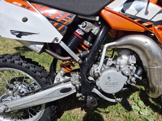 KTM Motocross Naranja y Blanca