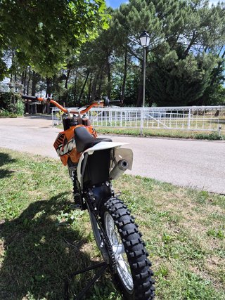 KTM Motocross Naranja y Blanca