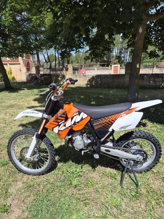 KTM Motocross Naranja y Blanca