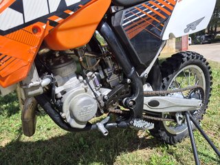 KTM Motocross Naranja y Blanca