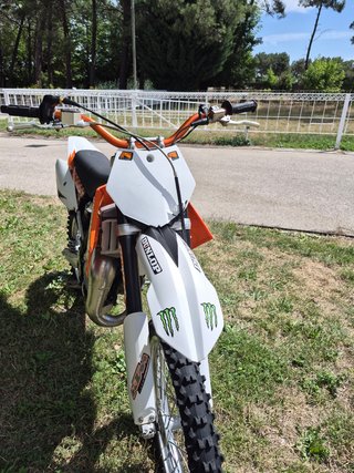 KTM Motocross Naranja y Blanca
