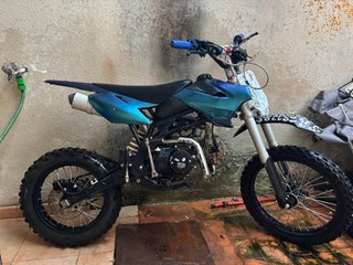 Pit Bike XL 125cc Motocross Azul/Verde