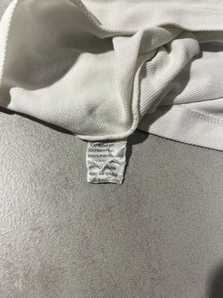 Polo Smanicata Vintage Chemise Lacoste Bianca - 38