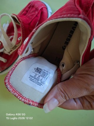 Converse rosse tg. 33