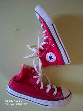Converse rosse tg. 33