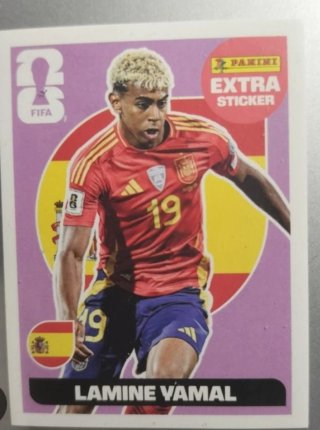 Cromos Panini Extra Sticker Lamine Yamal