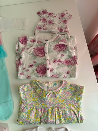 Lote 5 pijamas bebé niña