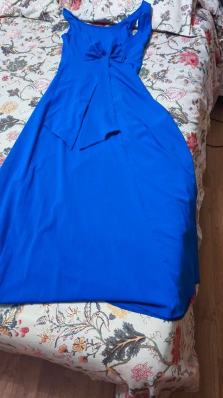 Vestido largo azul